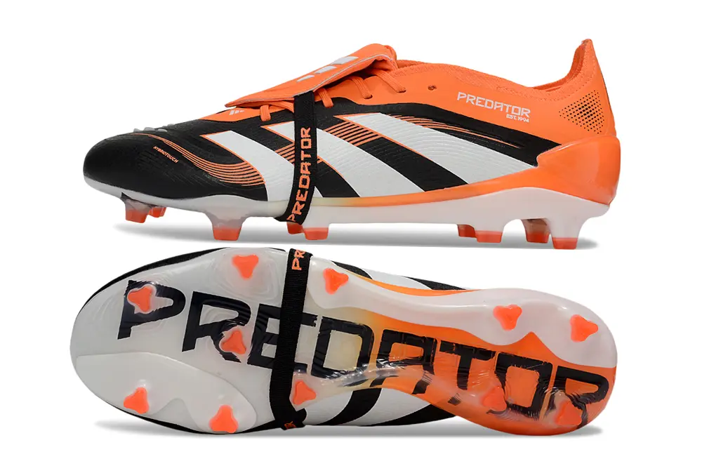 Adidas Predator 25 Elite Foldover Tongue FG - Black/Electric Orange/White