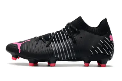 Puma Future Z 1.1 FG - Black/Neon Pink/White Stripes
