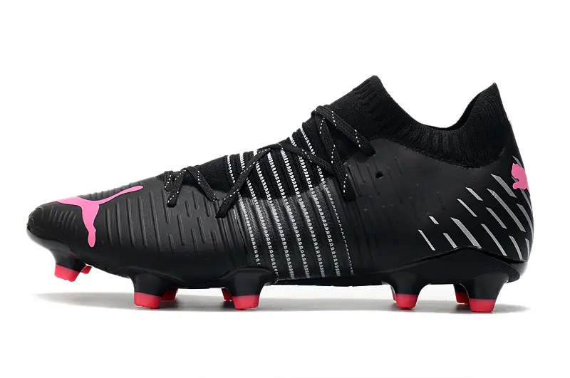 Puma Future Z 1.1 FG - Black/Neon Pink/White Stripes