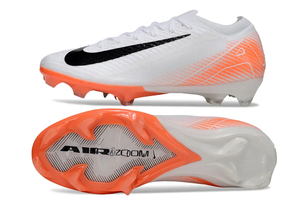 Nike Air Zoom Mercurial Vapor 16 Elite FG - White/Electric Orange/Black