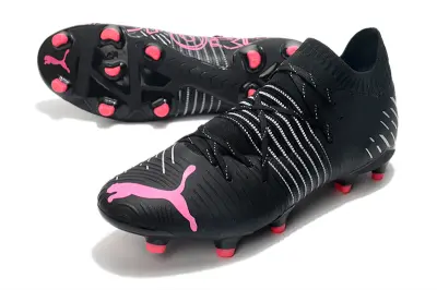 Puma Future Z 1.1 FG - Black/Neon Pink/White Stripes