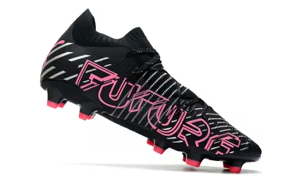 Puma Future Z 1.1 FG - Black/Neon Pink/White Stripes