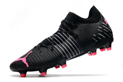 Puma Future Z 1.1 FG - Black/Neon Pink/White Stripes