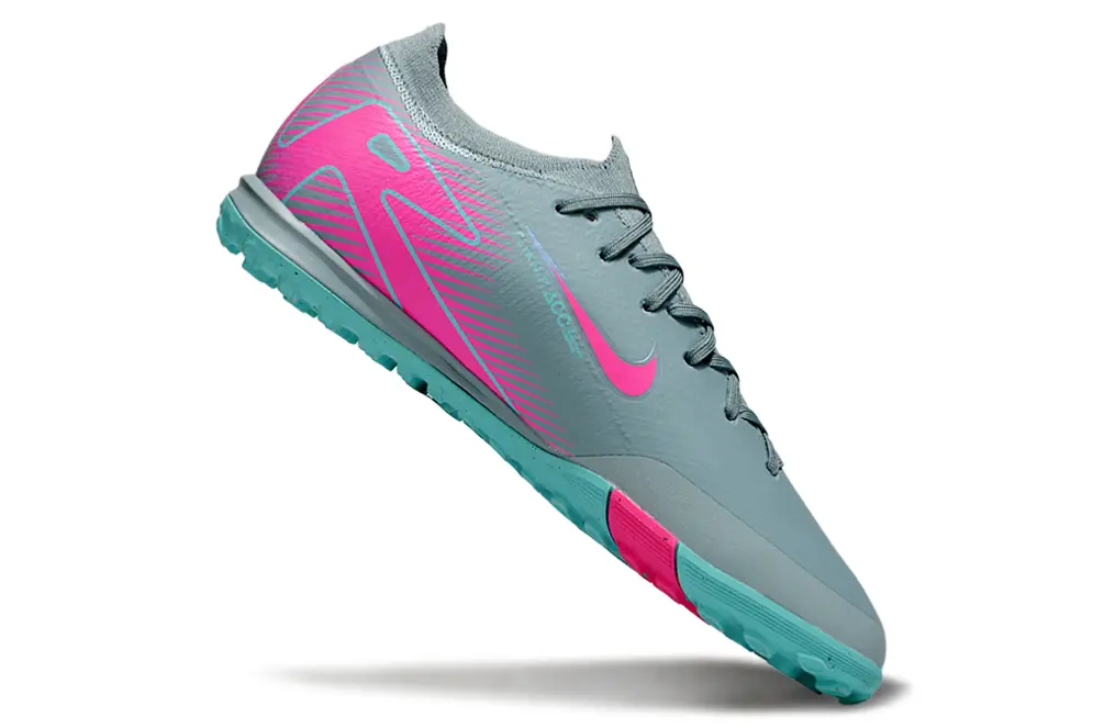 Nike Air Zoom Mercurial Vapor 16 Elite TF - Grey/Vibrant Pink/Aqua Blue
