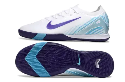 Nike Air Zoom Mercurial Vapor 16 Elite IC - White/Violet Purple/Arctic Blue
