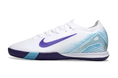 Nike Air Zoom Mercurial Vapor 16 Elite IC - White/Violet Purple/Arctic Blue