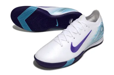 Nike Air Zoom Mercurial Vapor 16 Elite IC - White/Violet Purple/Arctic Blue