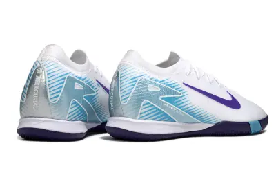Nike Air Zoom Mercurial Vapor 16 Elite IC - White/Violet Purple/Arctic Blue