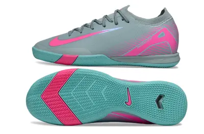 Nike Air Zoom Mercurial Vapor 16 Elite IC - Gray/Bright Pink/Teal