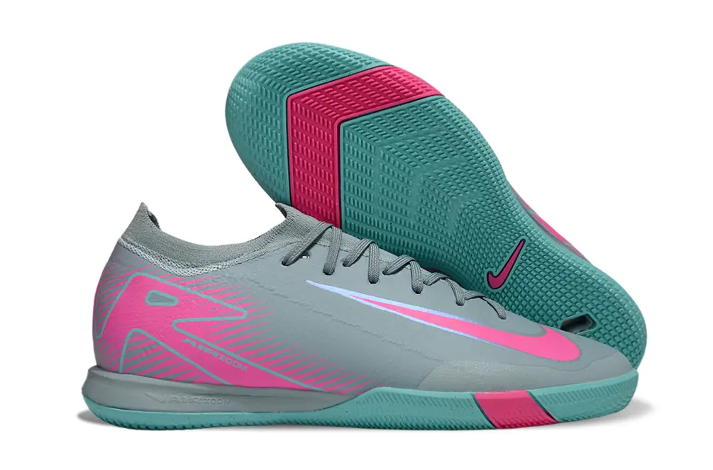 Nike Air Zoom Mercurial Vapor 16 Elite IC - Gray/Bright Pink/Teal