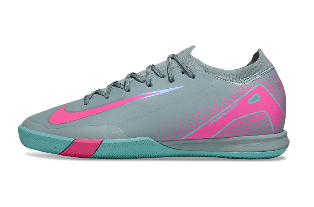 Nike Air Zoom Mercurial Vapor 16 Elite IC - Gray/Bright Pink/Teal