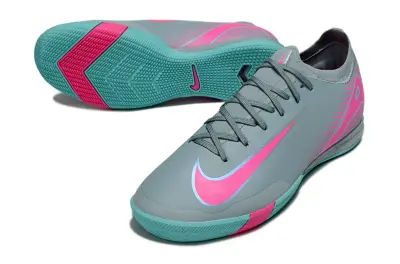 Nike Air Zoom Mercurial Vapor 16 Elite IC - Gray/Bright Pink/Teal