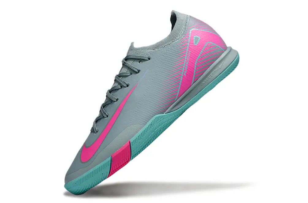 Nike Air Zoom Mercurial Vapor 16 Elite IC - Gray/Bright Pink/Teal