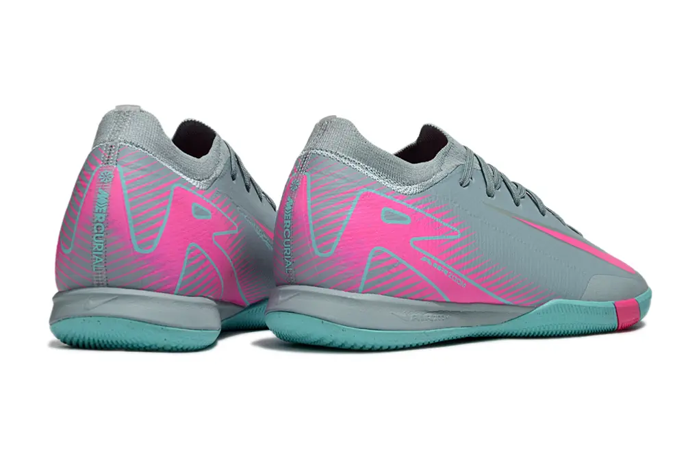 Nike Air Zoom Mercurial Vapor 16 Elite IC - Gray/Bright Pink/Teal