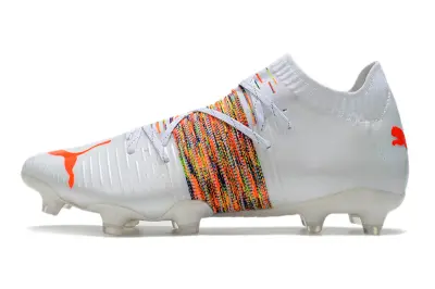 Puma Future Z 1.1 FG - White/Fiery Orange/Multicolor Striped