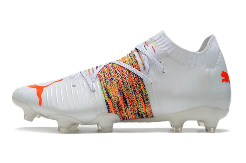 Puma Future Z 1.1 FG - White/Fiery Orange/Multicolor Striped