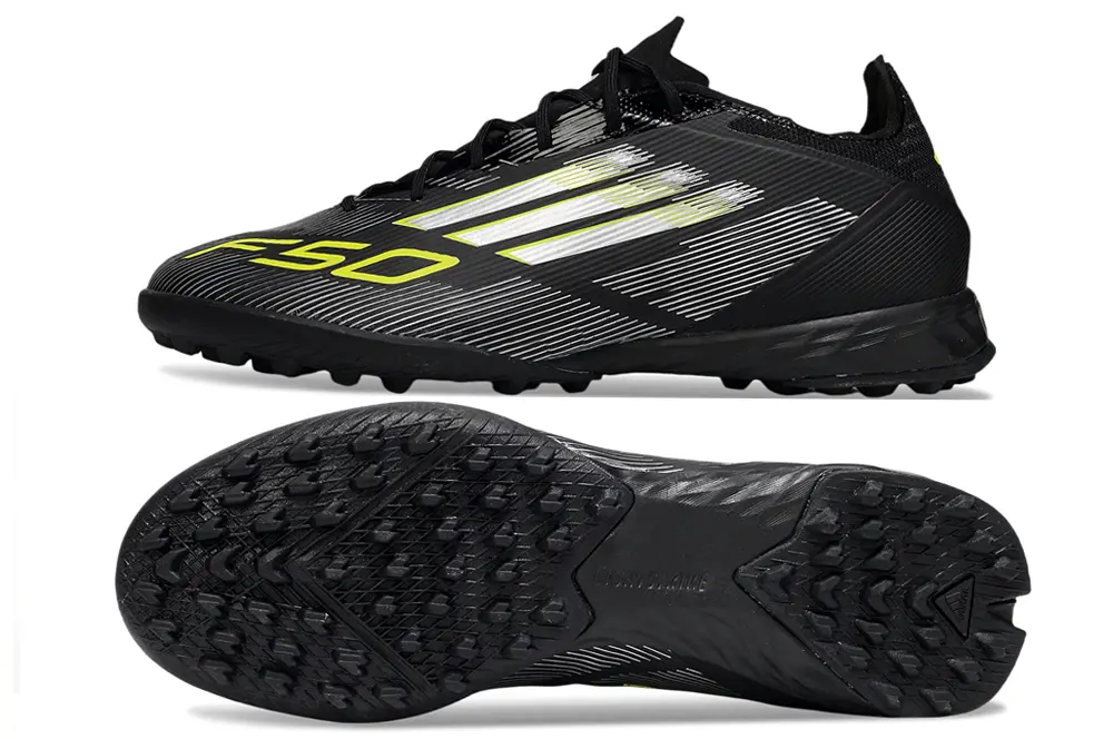 Adidas F50 Pro TF - Black/Volt Yellow/White