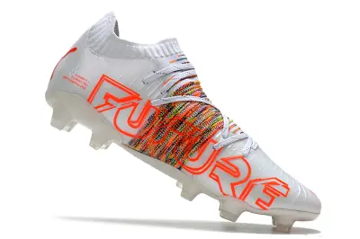 Puma Future Z 1.1 FG - White/Fiery Orange/Multicolor Striped
