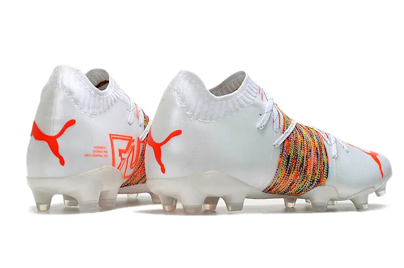 Puma Future Z 1.1 FG - White/Fiery Orange/Multicolor Striped