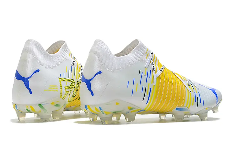Neymar x Puma Future Z 1.1 FG - White/Vibrant Yellow/Blue Accent