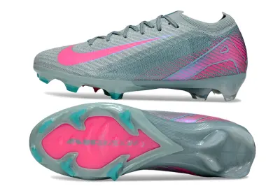 Nike Air Zoom Mercurial Vapor 16 Elite FG - Gray/Electric Pink/Dynamic Teal