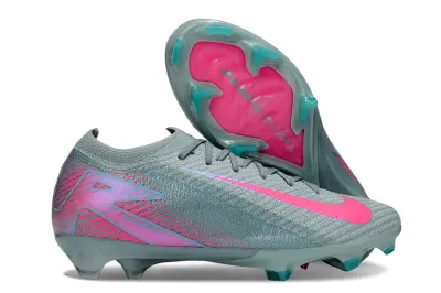 Nike Air Zoom Mercurial Vapor 16 Elite FG - Gray/Electric Pink/Dynamic Teal