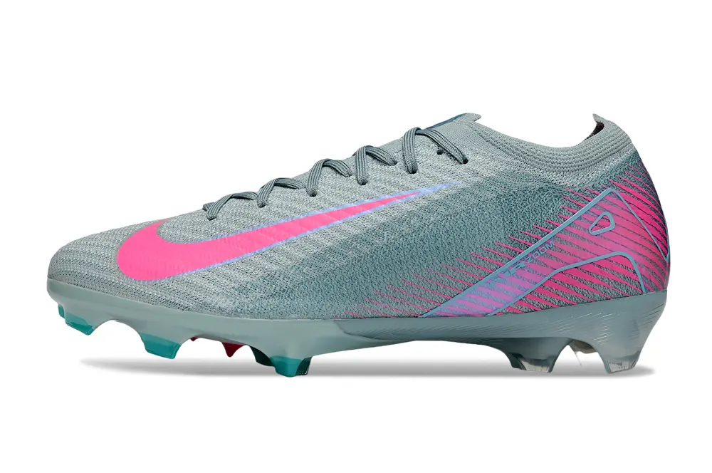 Nike Air Zoom Mercurial Vapor 16 Elite FG - Gray/Electric Pink/Dynamic Teal