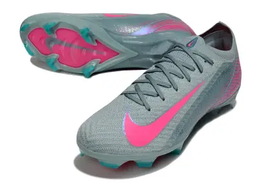Nike Air Zoom Mercurial Vapor 16 Elite FG - Gray/Electric Pink/Dynamic Teal
