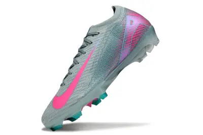 Nike Air Zoom Mercurial Vapor 16 Elite FG - Gray/Electric Pink/Dynamic Teal