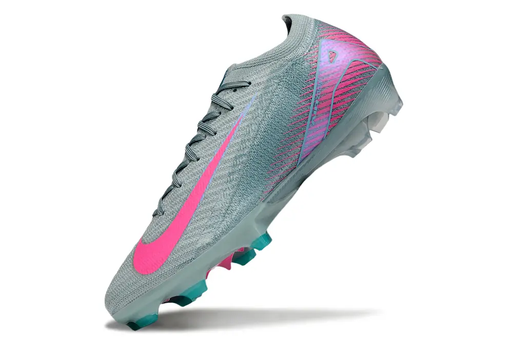 Nike Air Zoom Mercurial Vapor 16 Elite FG - Gray/Electric Pink/Dynamic Teal