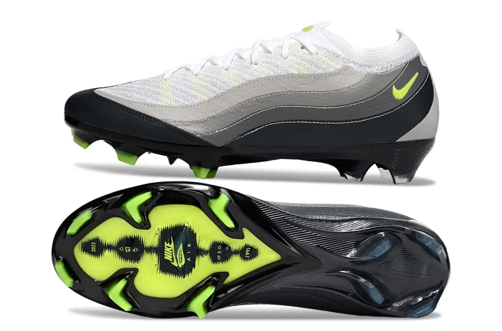 Nike Air Zoom Mercurial Vapor 16 Elite FG - White/Light Grey/Neon Green