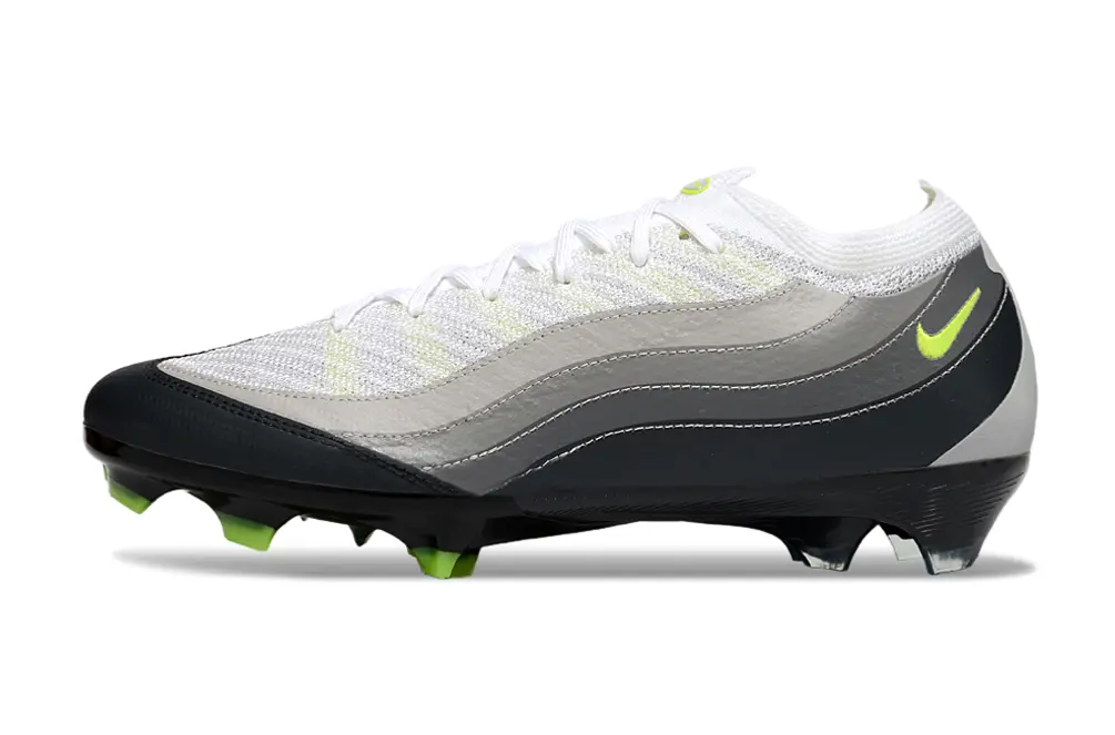 Nike Air Zoom Mercurial Vapor 16 Elite FG - White/Light Grey/Neon Green