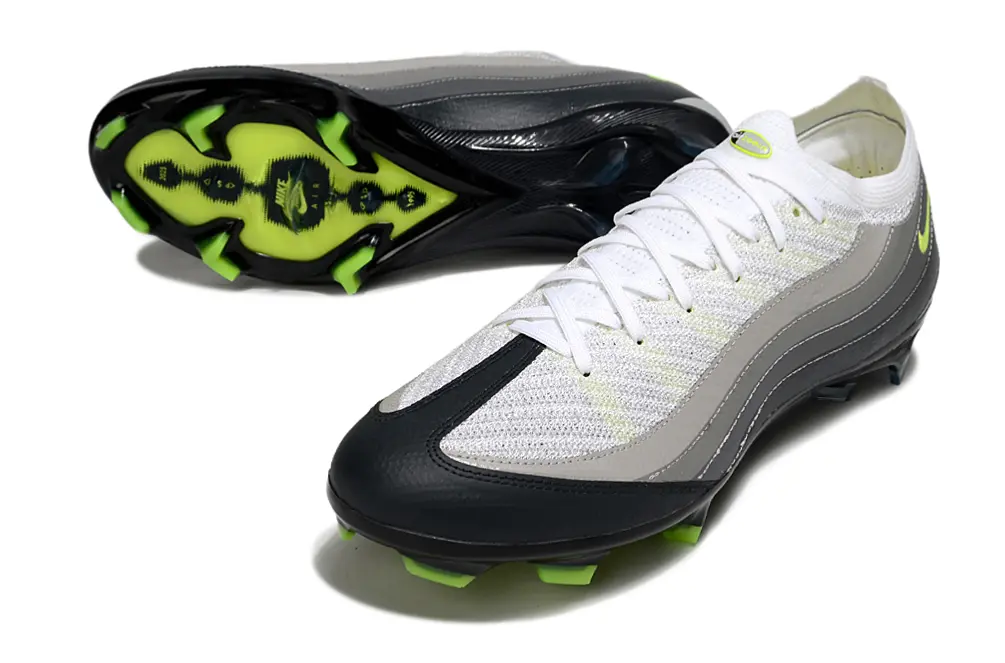 Nike Air Zoom Mercurial Vapor 16 Elite FG - White/Light Grey/Neon Green