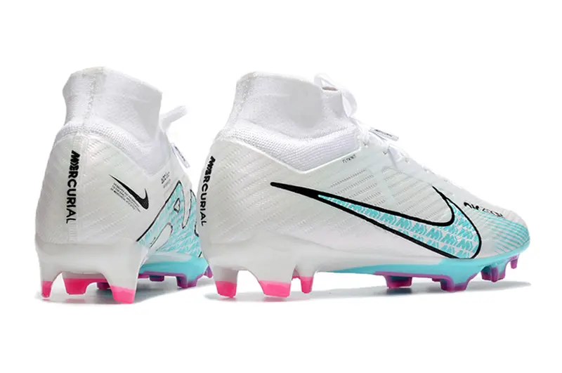 Nike Air Zoom Mercurial Superfly 9 Elite FG - White/Aqua Blue/Pink Blaze