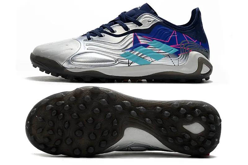 Adidas Copa Sense.1 TF - Silver/Navy Blue/Light Blue