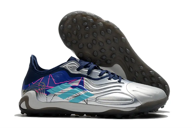 Adidas Copa Sense.1 TF - Silver/Navy Blue/Light Blue