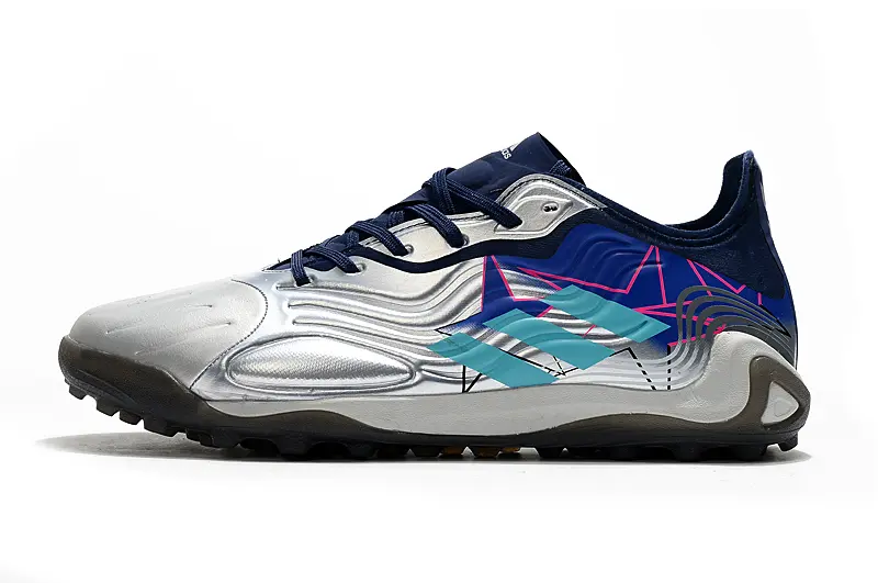 Adidas Copa Sense.1 TF - Silver/Navy Blue/Light Blue