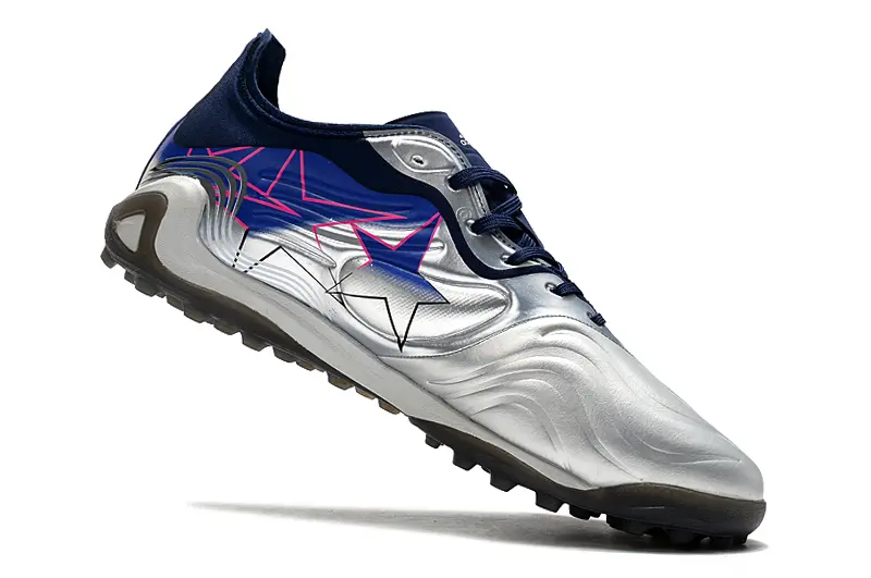 Adidas Copa Sense.1 TF - Silver/Navy Blue/Light Blue