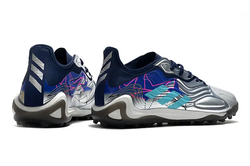 Adidas Copa Sense.1 TF - Silver/Navy Blue/Light Blue