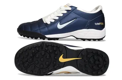 Nike Total 90 III TF - Navy/Ocean Blue/Gold Accents