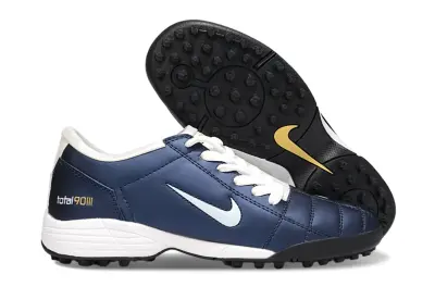 Nike Total 90 III TF - Navy/Ocean Blue/Gold Accents