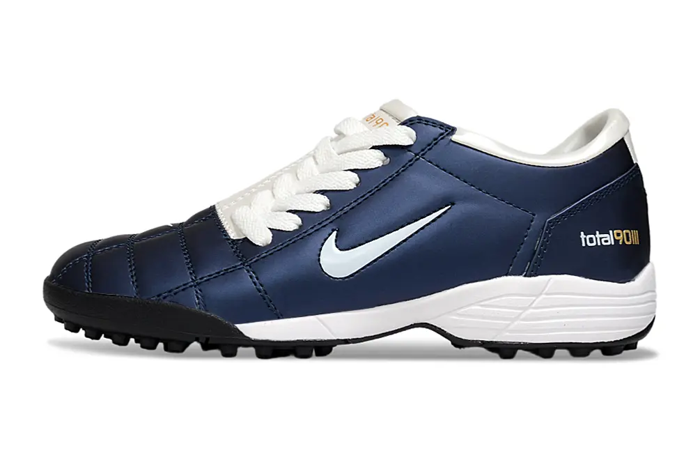 Nike Total 90 III TF - Navy/Ocean Blue/Gold Accents