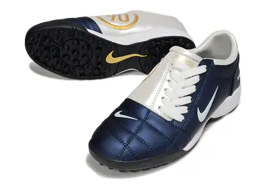 Nike Total 90 III TF - Navy/Ocean Blue/Gold Accents