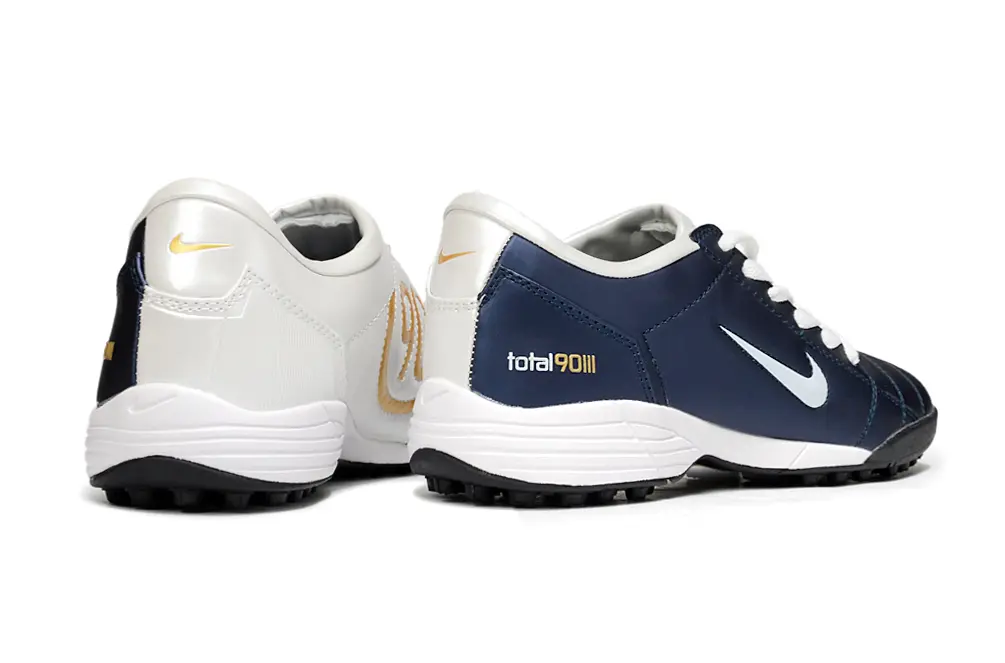 Nike Total 90 III TF - Navy/Ocean Blue/Gold Accents
