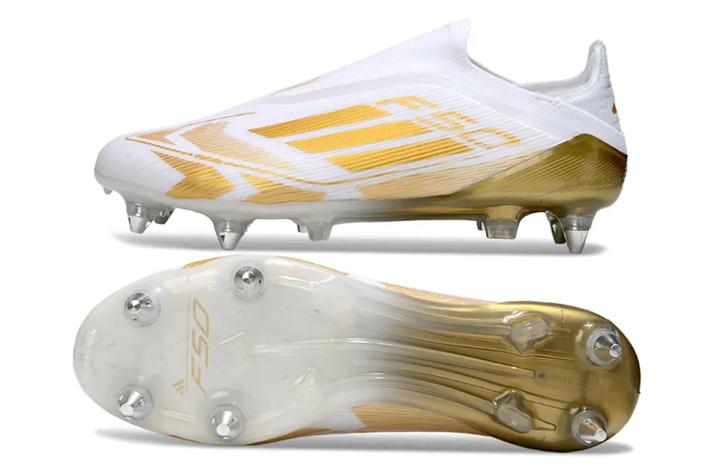 Adidas F50 Elite Laceless SG - White/Golden Glow/Crystal Clear