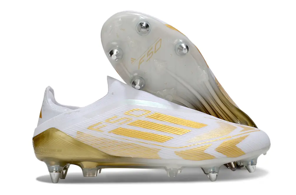 Adidas F50 Elite Laceless SG - White/Golden Glow/Crystal Clear