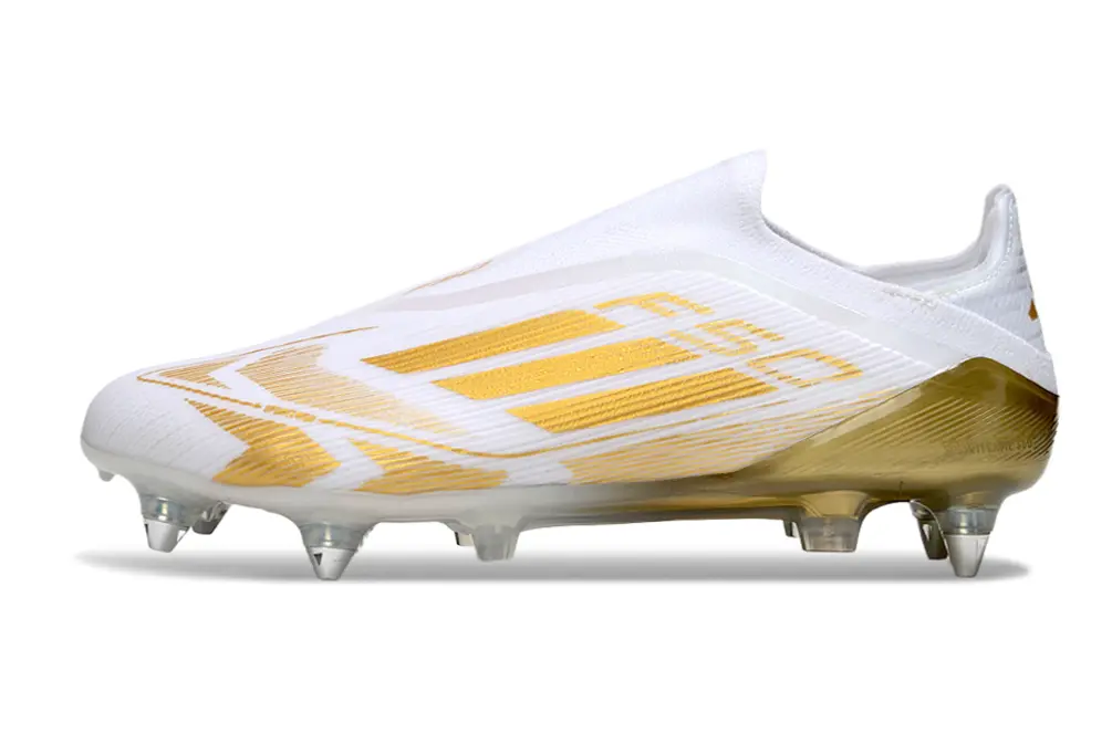 Adidas F50 Elite Laceless SG - White/Golden Glow/Crystal Clear