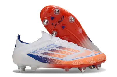 Adidas F50 Elite SG - White/Bright Orange/Deep Blue