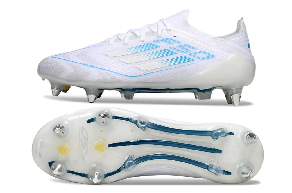 Adidas F50 Elite SG - White/Ice Blue/Royal Blue