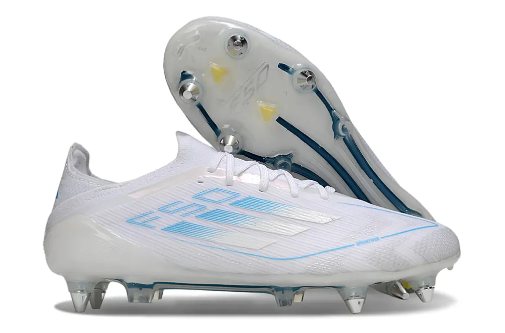 Adidas F50 Elite SG - White/Ice Blue/Royal Blue